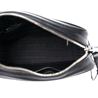 Prada Soft Calfskin Diagramme Crossbody Bag Black 5 of 16