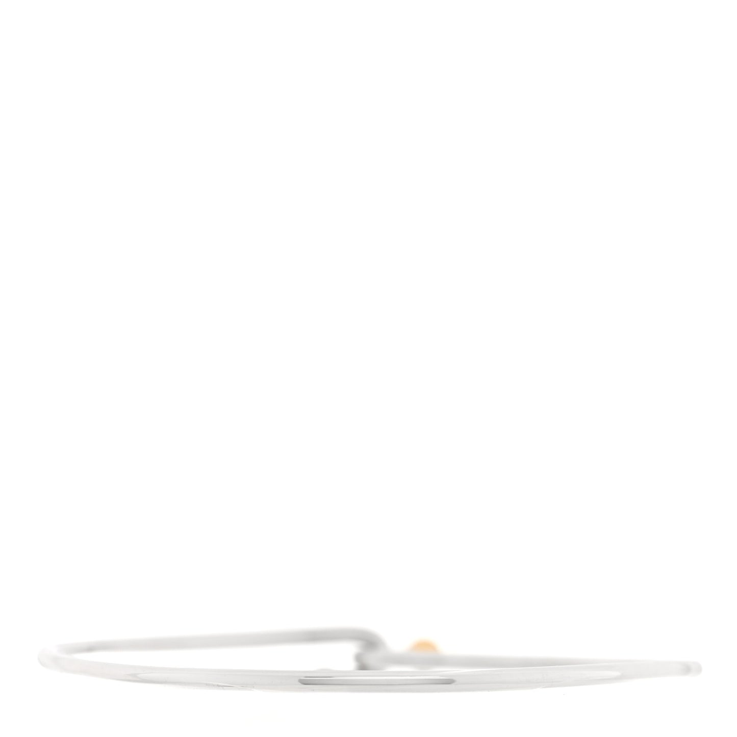 Sterling Silver 18K Yellow Gold Hook Bangle Bracelet