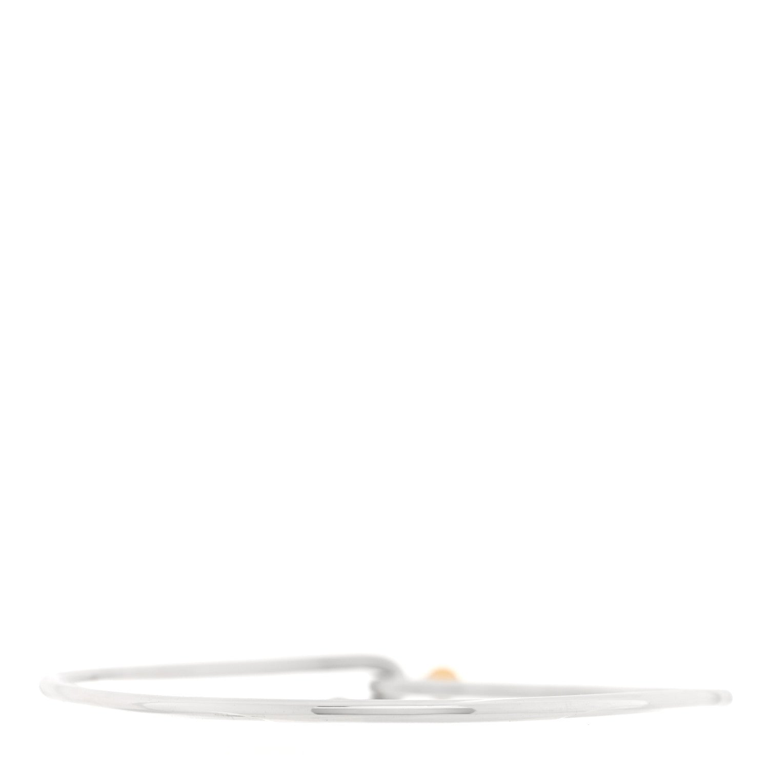 Tiffany Sterling Silver 18K Yellow Gold Hook Bangle Bracelet 2 of 4