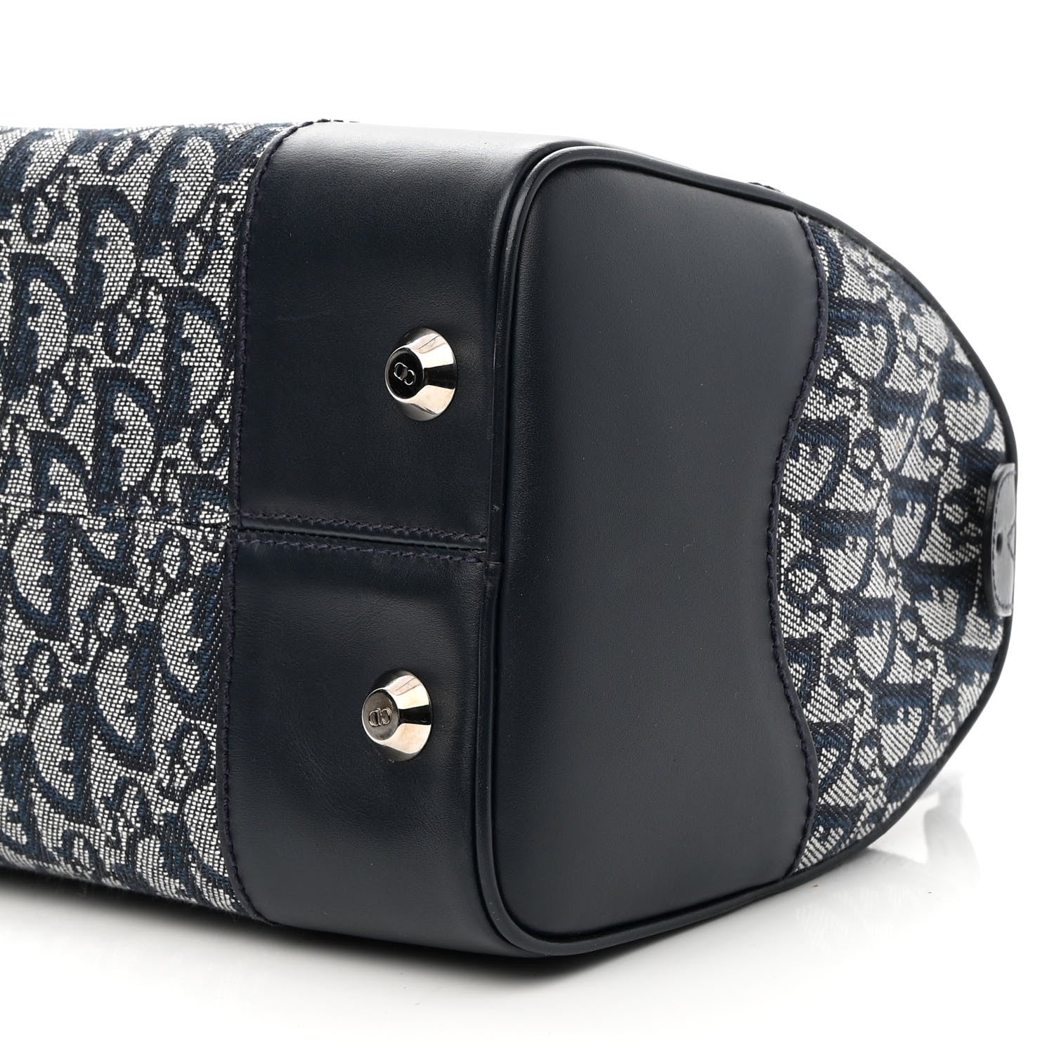 Christian Dior Monogram Boston Navy 9 of 10