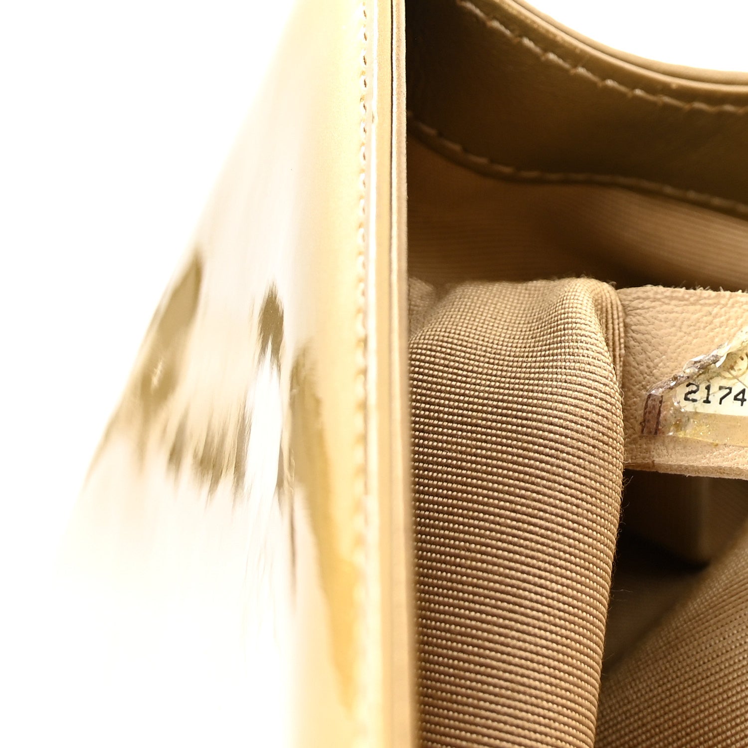 Chanel Metallic Patent Calfskin Quilted Medium Boy Flap Gold 7 of 10