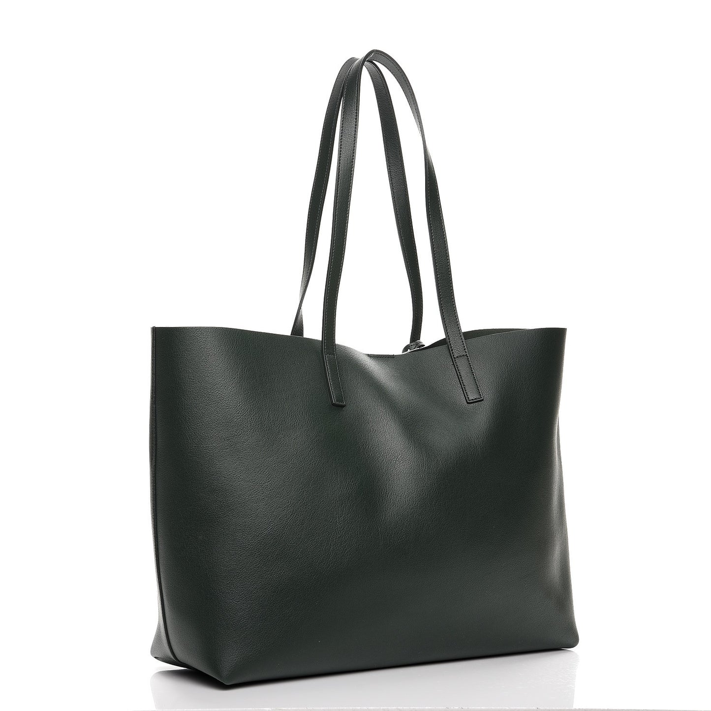 Calfskin Large Shopping Tote Dark Green