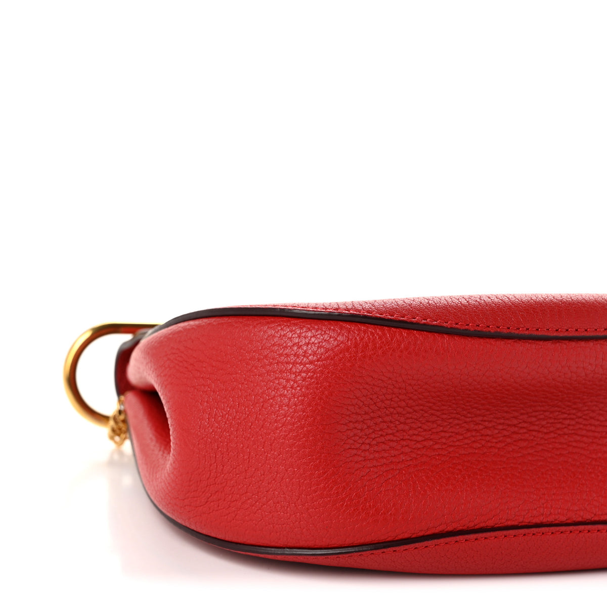 Grained Lambskin Mini Drew Shoulder Bag Plaid Red