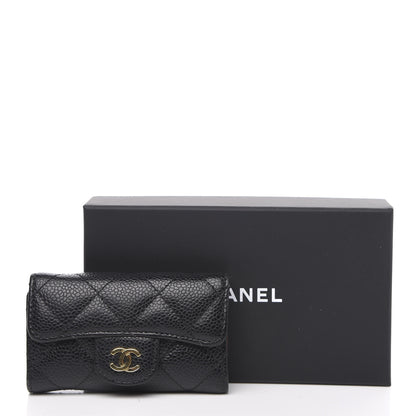 Chanel Caviar Quilted 6 Key Holder Black 9 of 9