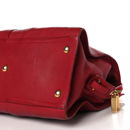 Saint Laurent Calfskin Medium Classic Y Cabas Red 8 of 14
