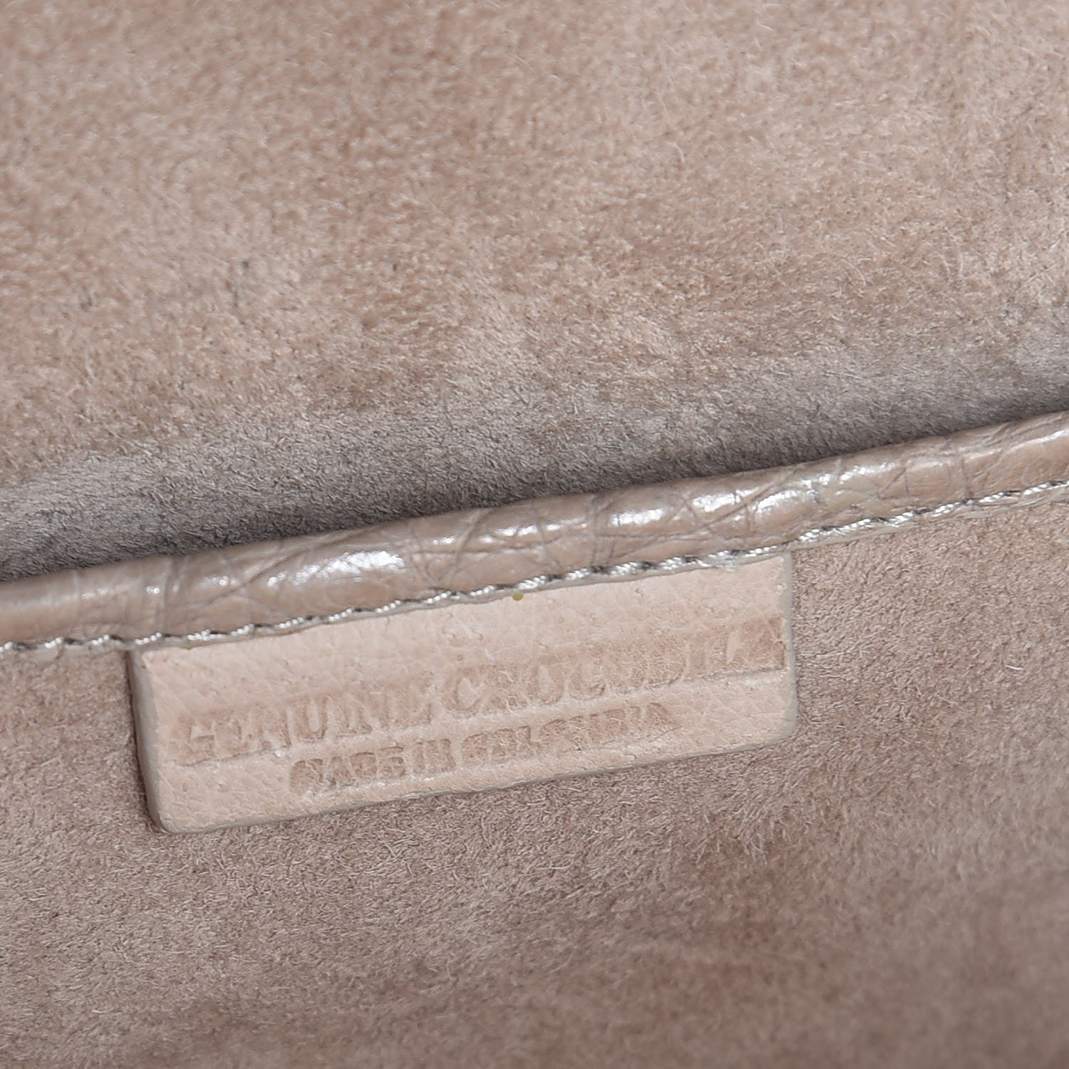 Nancy Gonzalez Metallic Crocodile Slim Frame Chain Clutch Silver 7 of 7