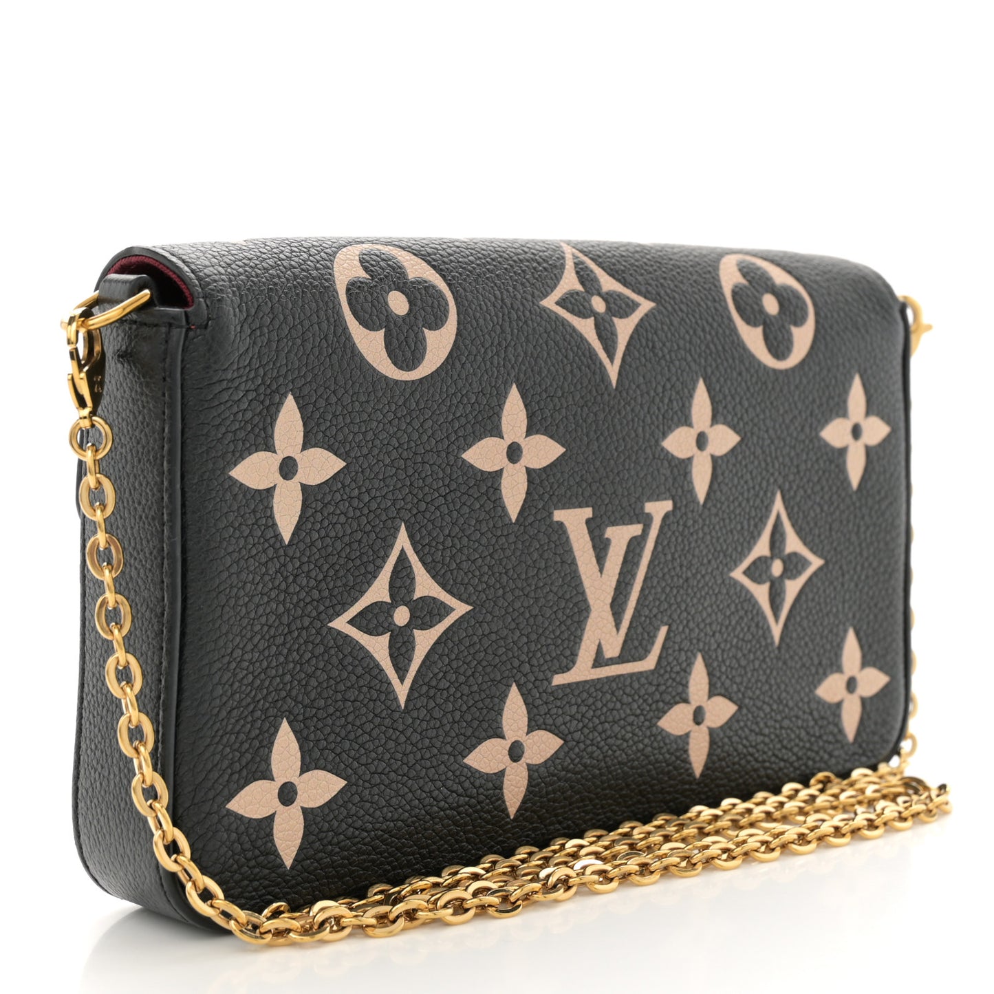 Empreinte Monogram Giant Felicie Pochette Black Beige