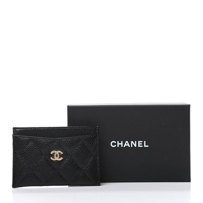 Chanel Caviar Quilted Card Holder Black 8 of 8