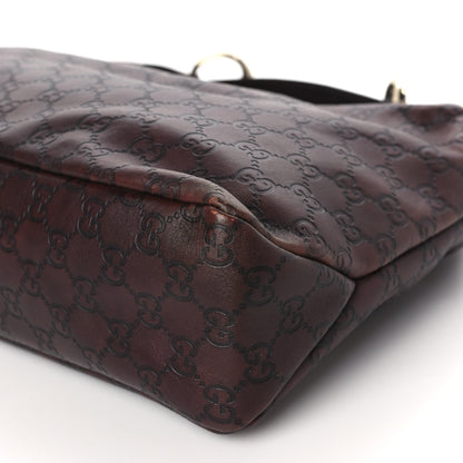 Gucci Guccissima Medium Horsebit Chain Hobo Dark Brown 10 of 11