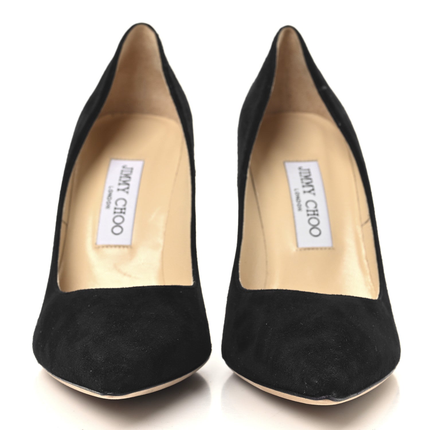 Jimmy Choo Suede Abel Pumps 38.5 Black 3 of 8