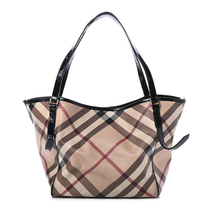 Burberry Nova Check Small Canterbury Tote Black 1 of 5