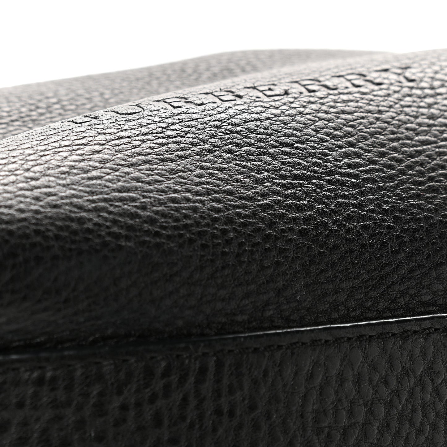 Grainy Calfskin House Check Medium Maidstone Black