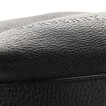 Burberry Grainy Calfskin House Check Medium Maidstone Black 14 of 14