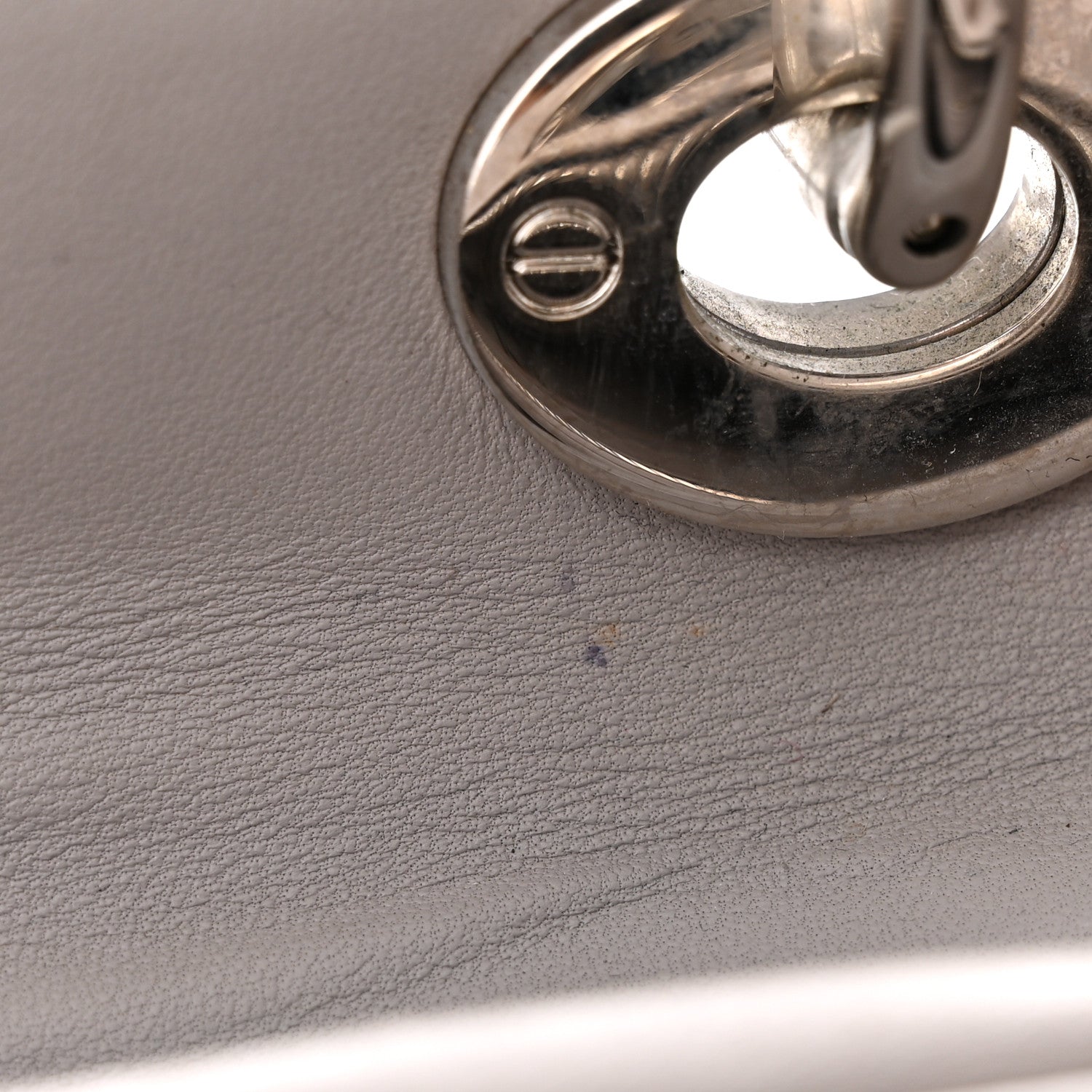 Christian Dior Lambskin Cannage Medium Lady Dior Grey 11 of 16