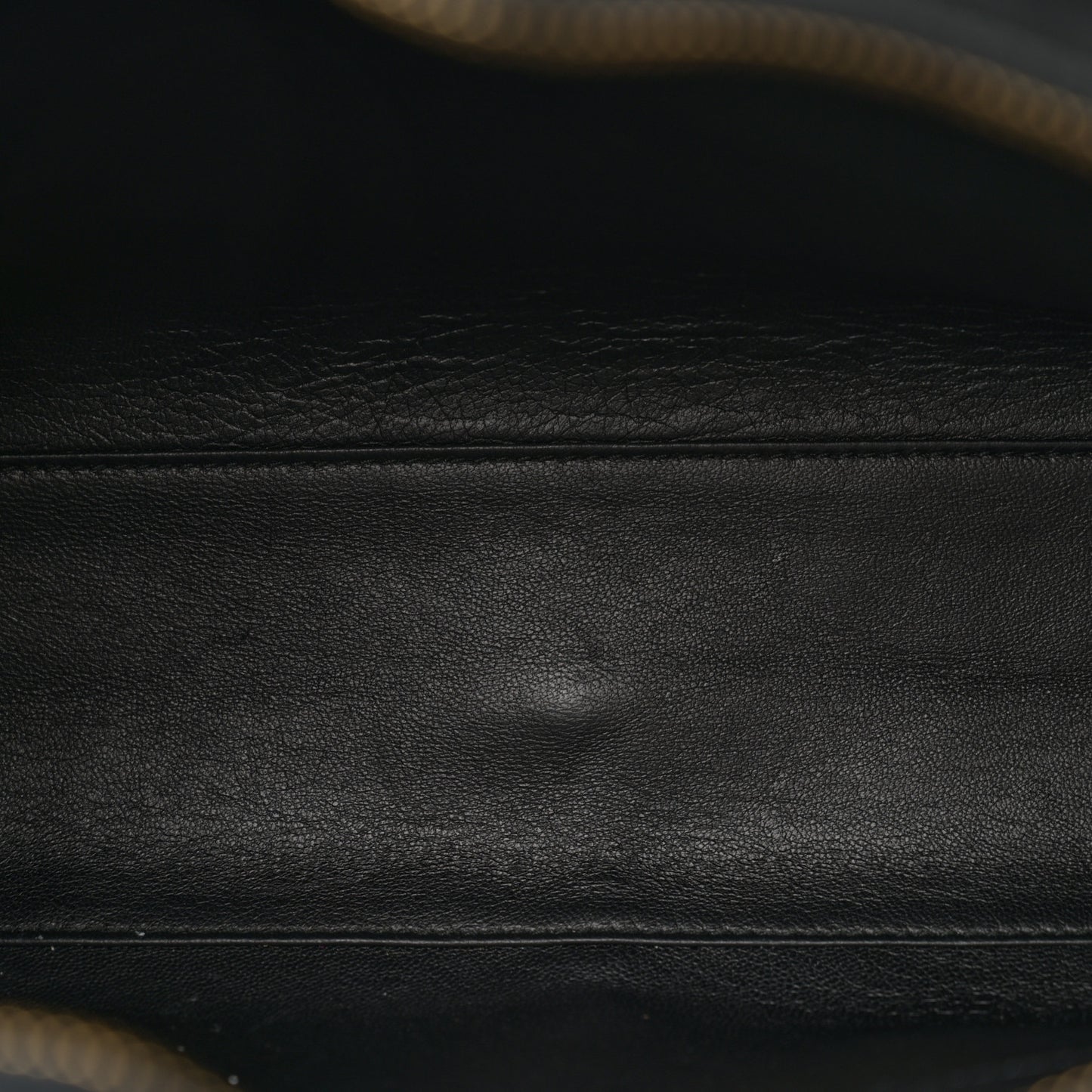 Calfskin Medallion Tribute Bowling Bag Black
