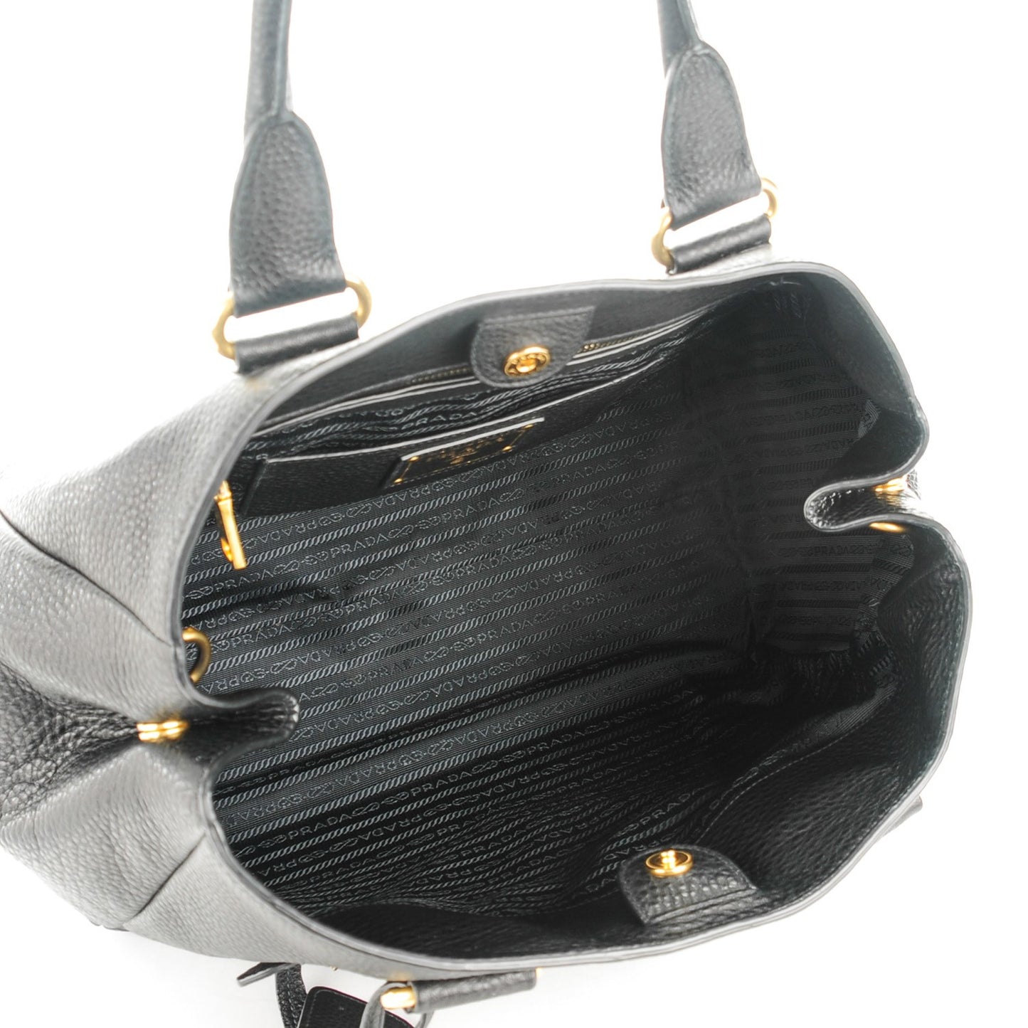 Vitello Daino Tote Nero Black