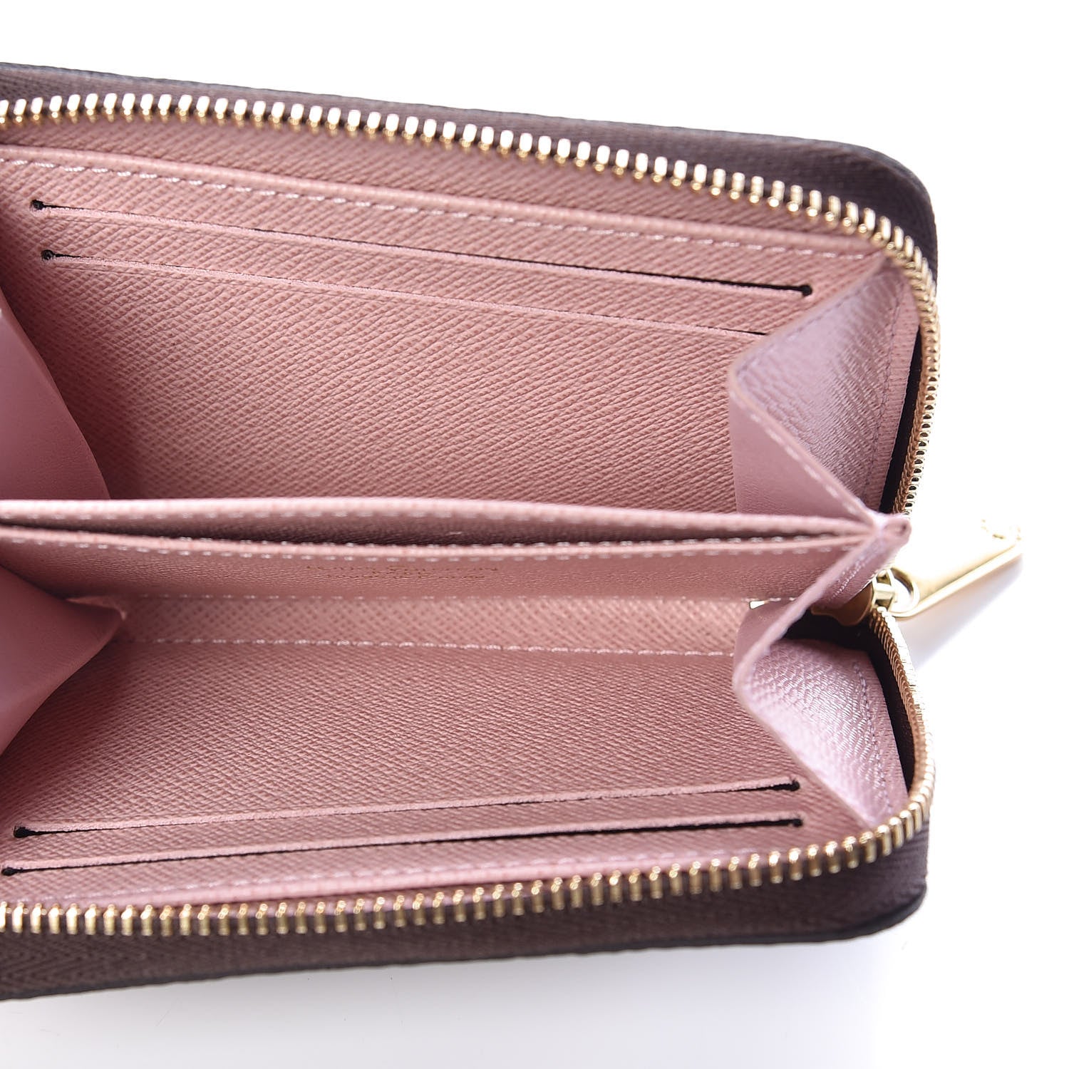 Louis Vuitton Damier Ebene Zippy Coin Purse Rose Ballerine 5 of 7