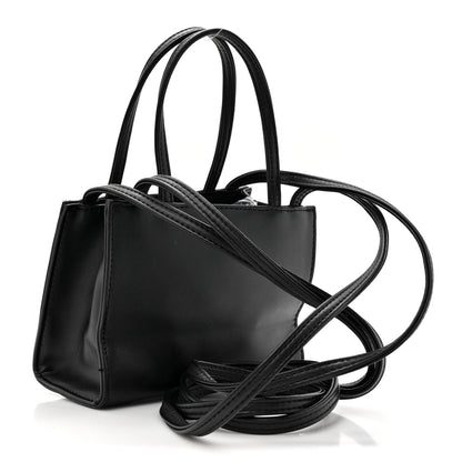 Telfar Vegan Leather Small Shopping Bag Black 3 of 12