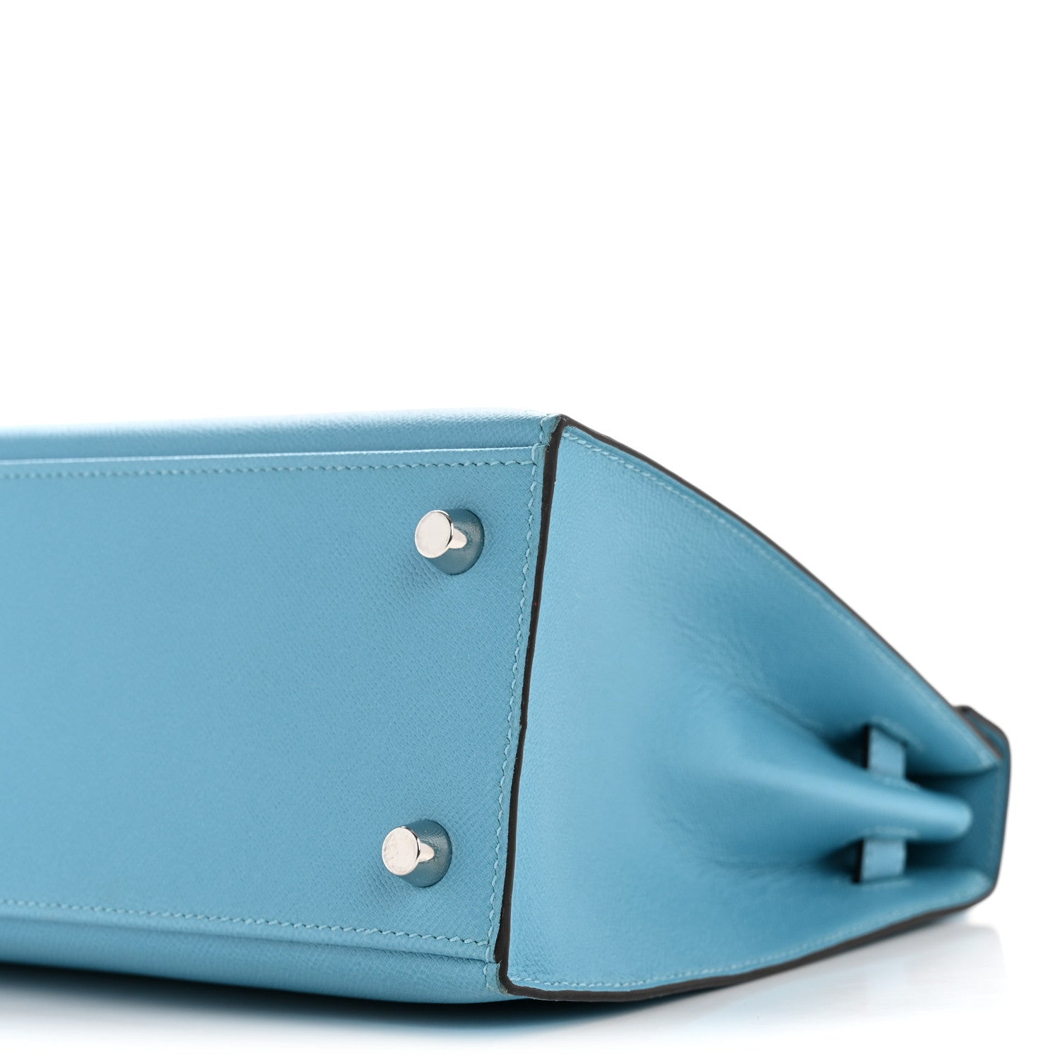 Hermes Madame Calfskin Kelly Sellier 25 Bleu du Nord 10 of 13
