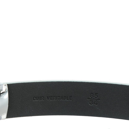 Chanel Calfskin CC Mirror Belt 85 34 Silver 7 of 9