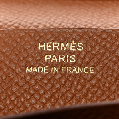 Hermes Epsom Bearn Gusset Wallet Gold 6 of 10