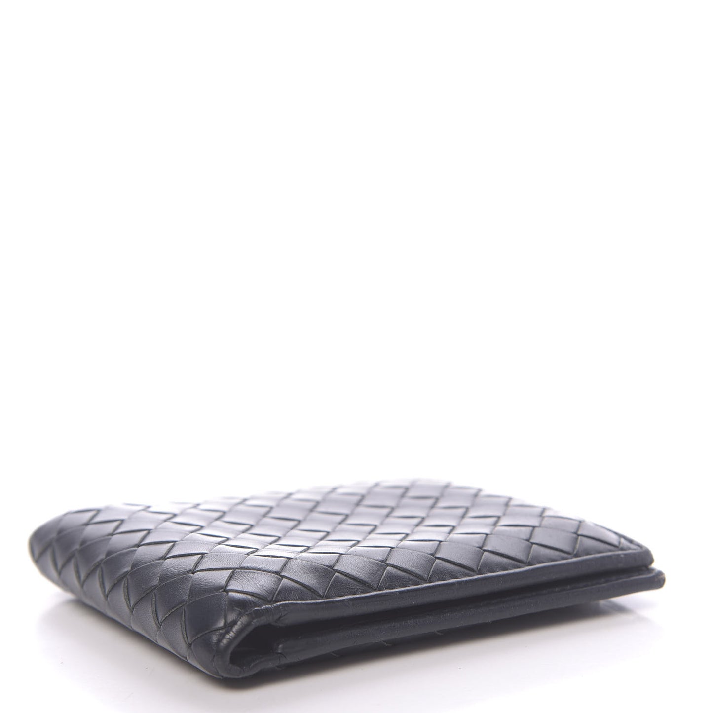 Nappa Intrecciato Bi-Fold Wallet Black