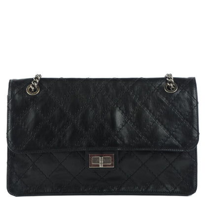Chanel Calfskin CC Crave Reissue Crown Jumbo Flap Black 1 of 8