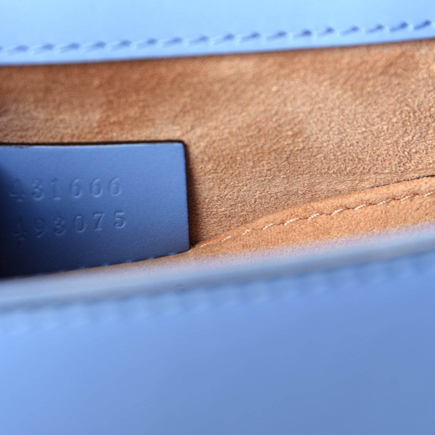 Calfskin Mini Sylvie Chain Shoulder Bag Clear Sky Blue