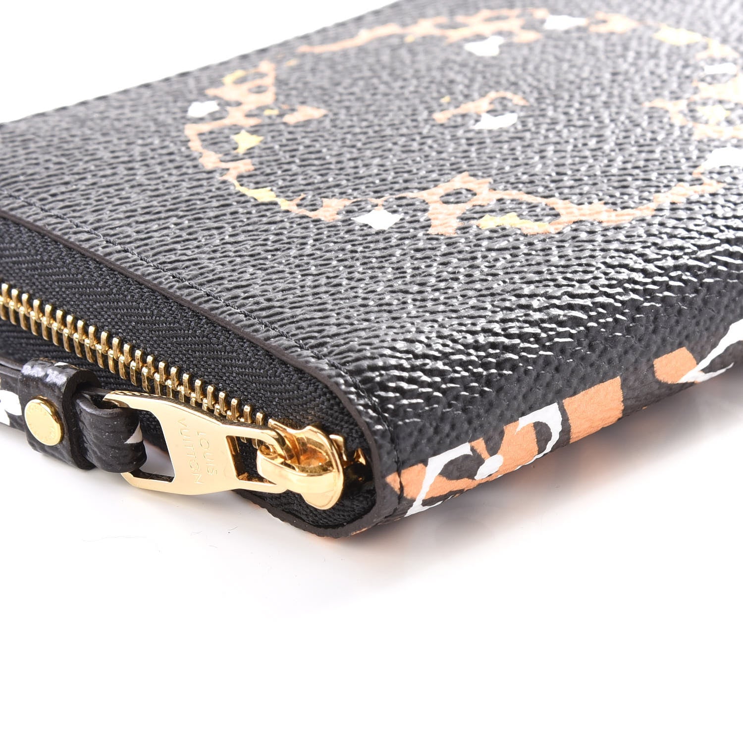 Louis Vuitton Monogram Giant Jungle Zippy Coin Purse Black 5 of 10