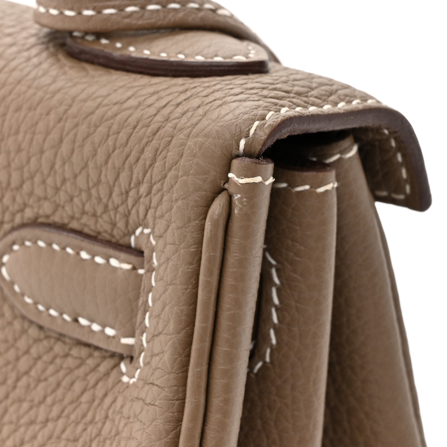 Hermes Togo Kelly Retourne 25 Etoupe 12 of 14