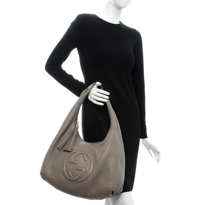 Gucci Pebbled Calfskin Large Soho Hobo New Fango 2 of 19