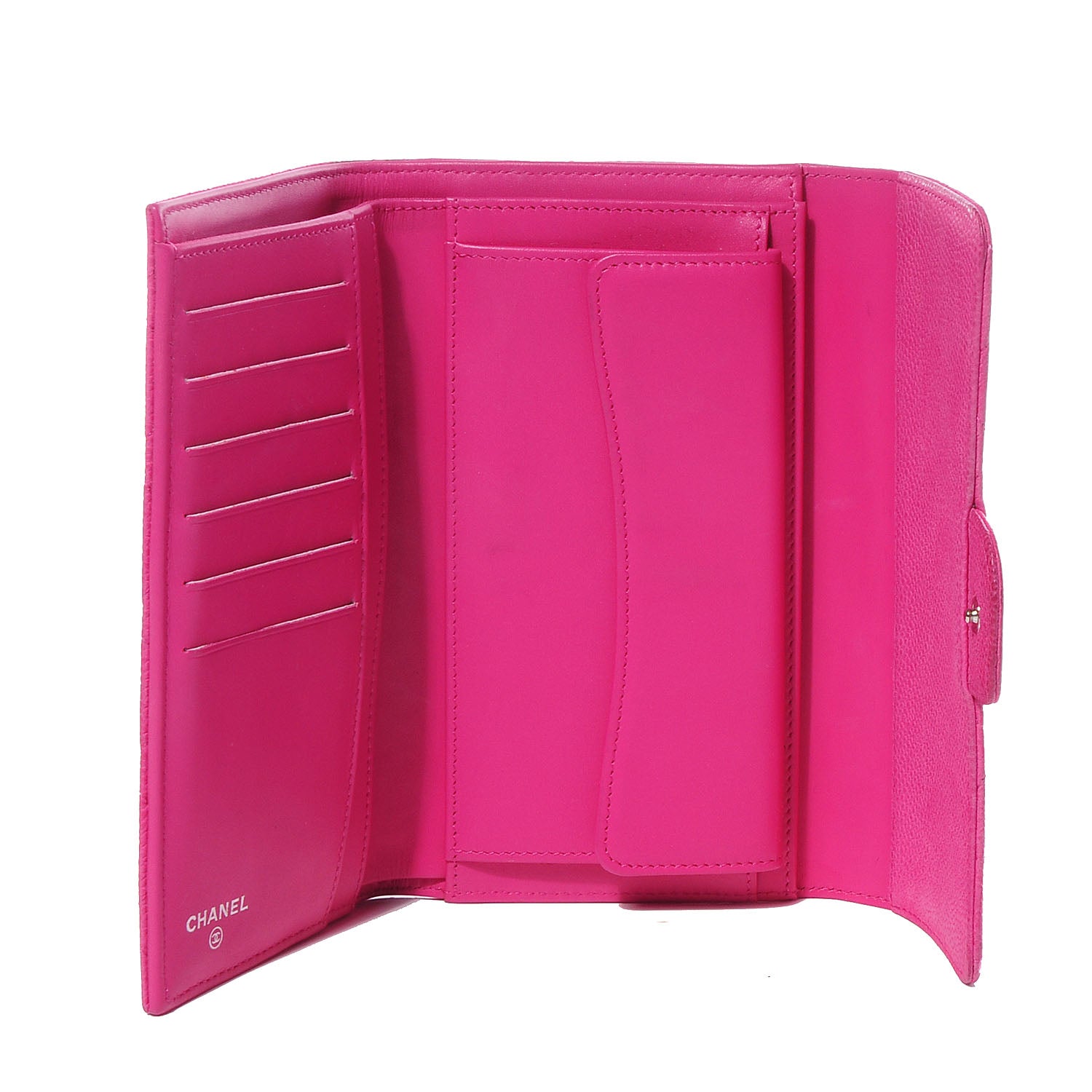 Chanel Iridescent Caviar Quilted Large Flap Wallet Pink 11 of 11