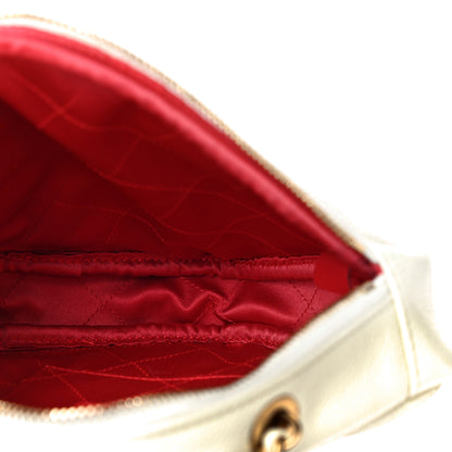 Chanel Caviar Quilted Diamond Clutch With Chain White 4 of 10