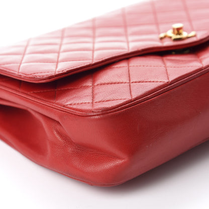 Chanel Lambskin Quilted Medium Single Flap Red 6 of 11