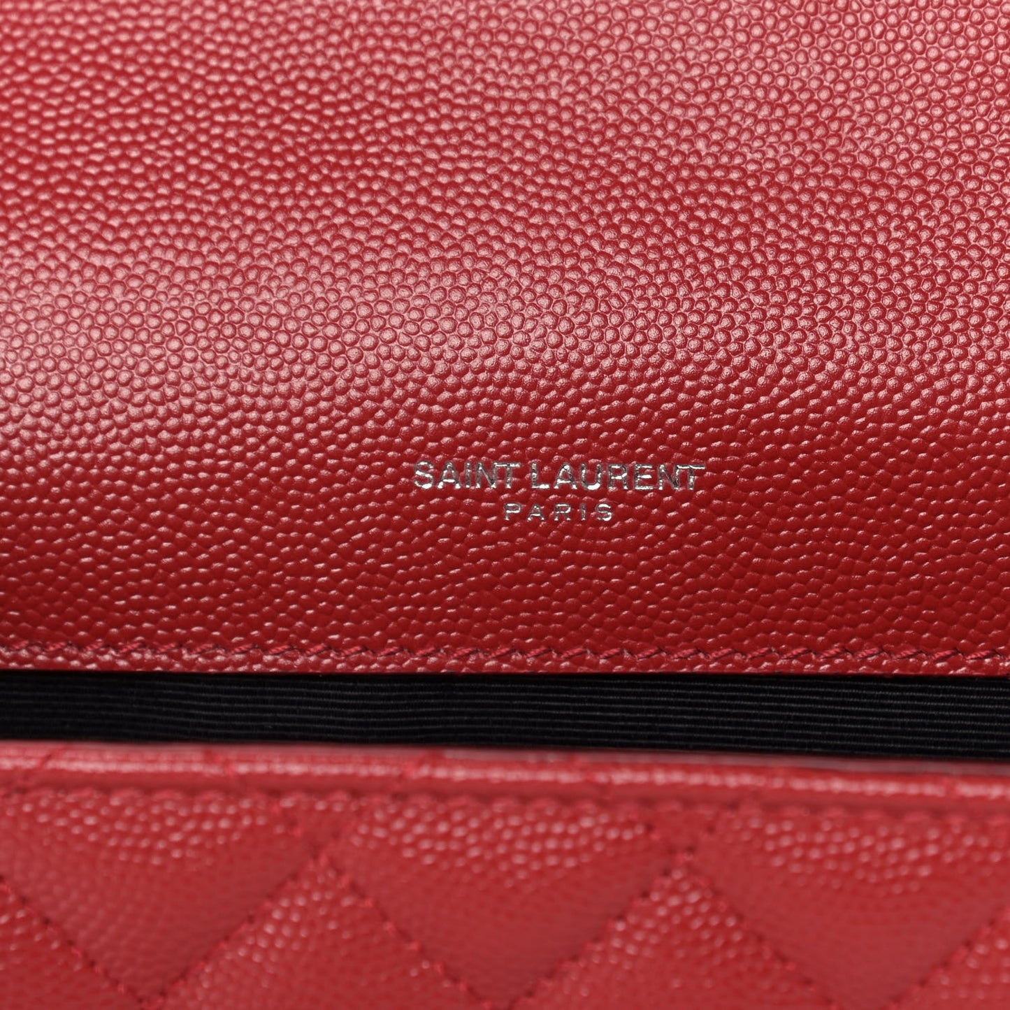 Grain De Poudre Textured Mixed Matelasse Triquilt Medium Monogram Satchel Rouge Eros
