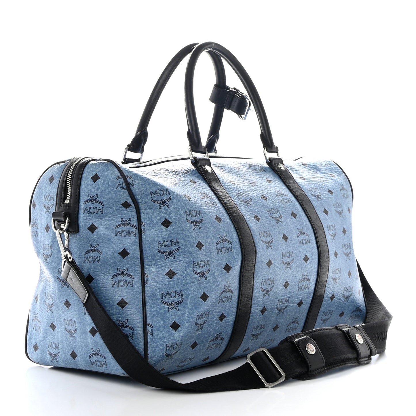 Visetos Medium Traveler Weekender Duffle Bag Blue Black