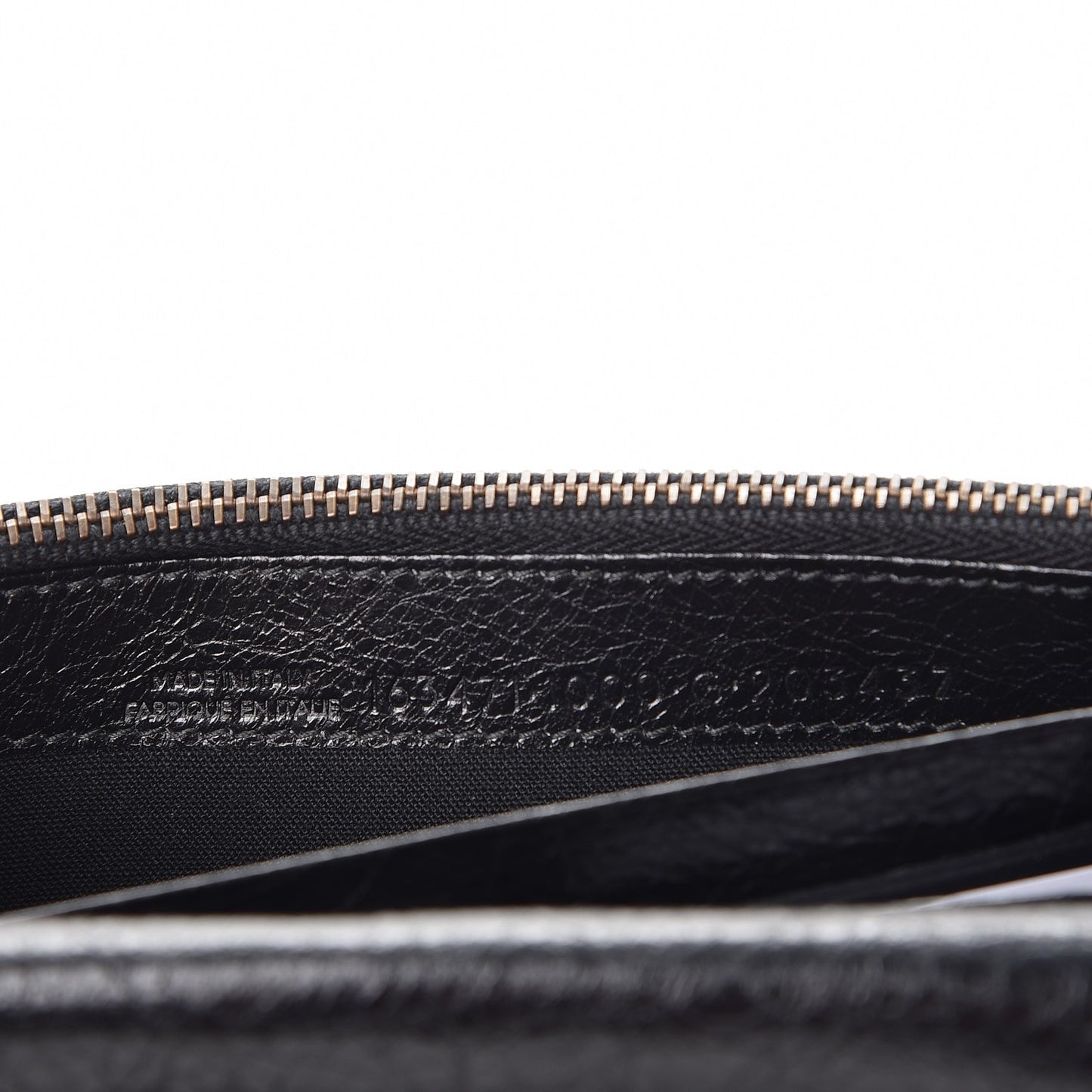 Agneau Classic Hardware Money Wallet Black