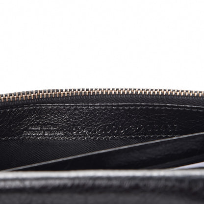 Balenciaga Agneau Classic Hardware Money Wallet Black 7 of 7