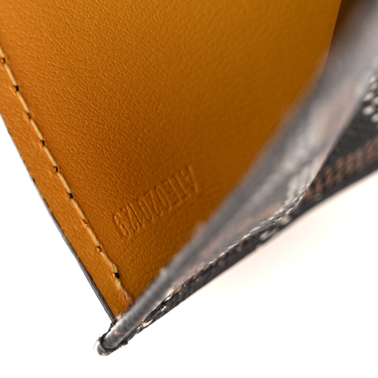 Goyardine Saint Florentin Bi-Fold Wallet Black Yellow