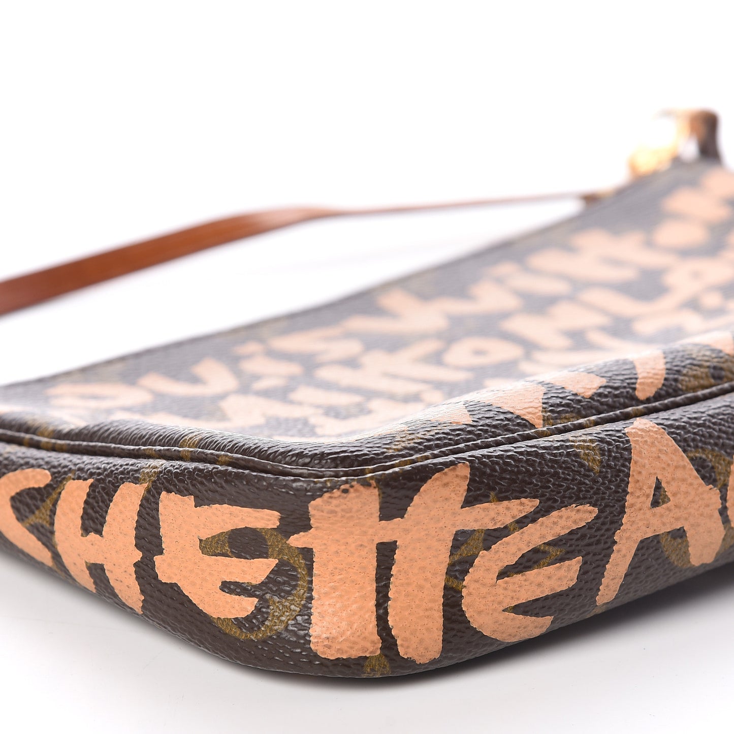 Monogram Graffiti Pochette Accessories Peach