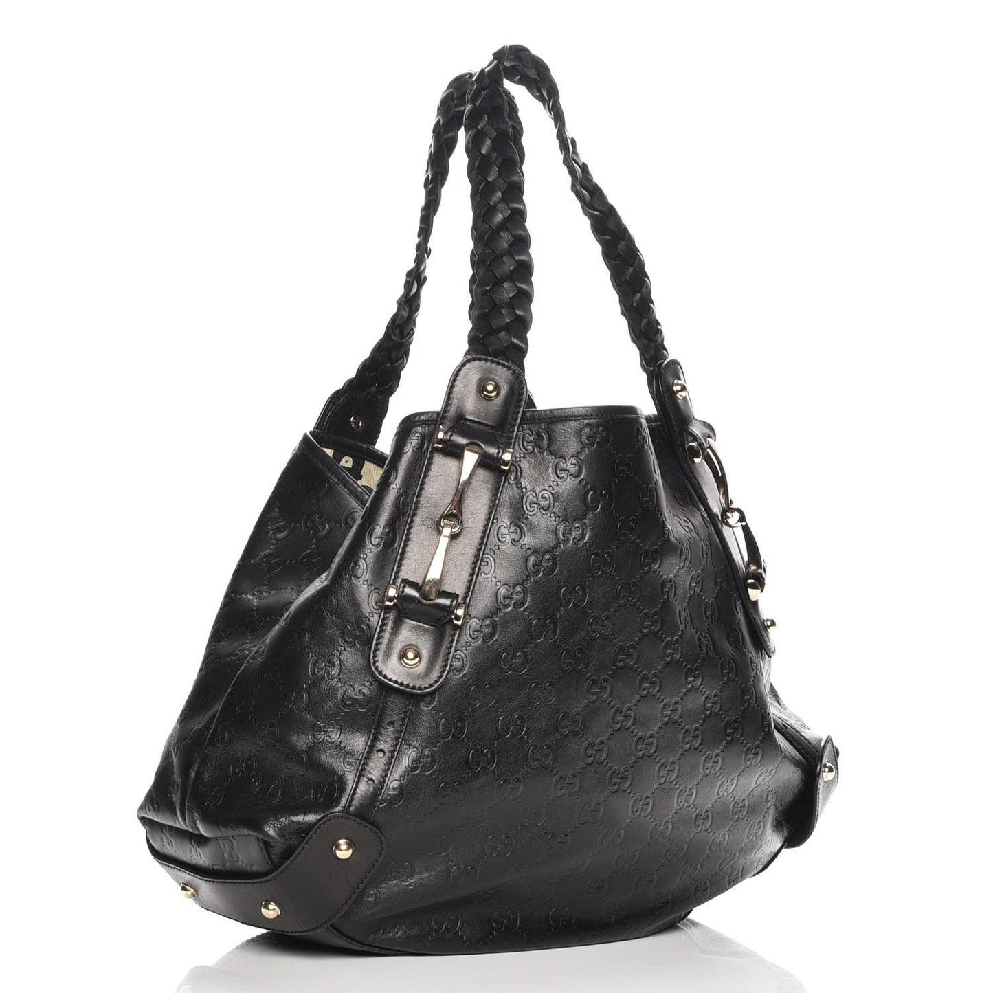 Guccissima Medium Pelham Shoulder Bag Black
