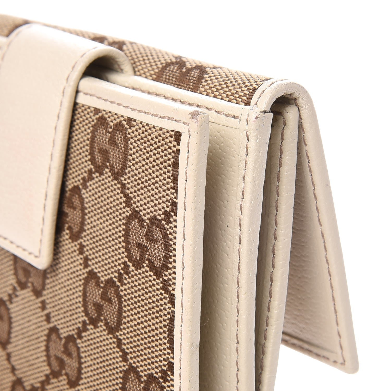 Gucci Monogram Princy Compact French Flap Wallet Off White 6 of 9