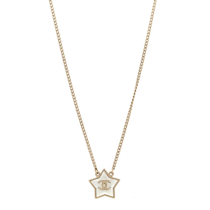 Chanel Pearl CC Star Necklace Gold 1 of 6