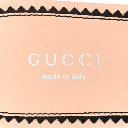 Gucci Malaga Kid Interlocking G Studs 25/50mm Platform Sandals 37.5 Perfect Pink 8 of 9