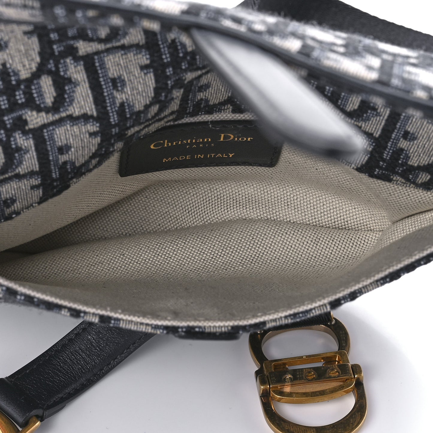 Oblique Saddle Belt Pouch Blue