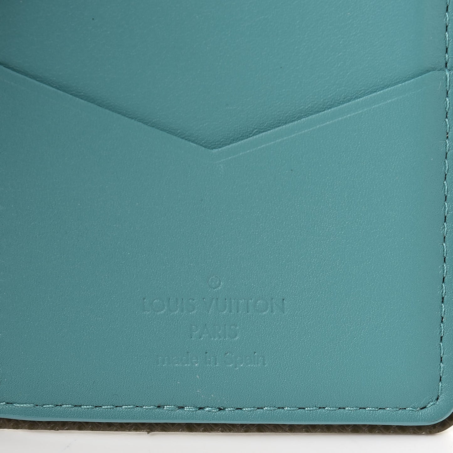 Monogram Pocket Organizer Pacific Blue