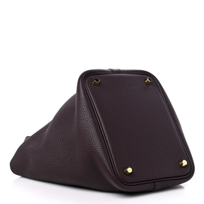 Hermes Taurillon Clemence Picotin Lock 18 PM Rouge Sellier 4 of 11