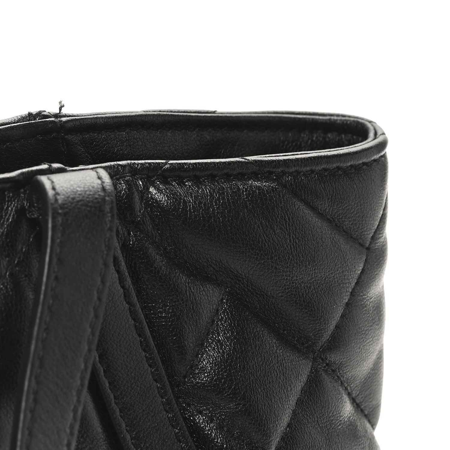 Versace Calfskin Quilted Greca Versace Small Goddess Tote Bag Black 10 of 10