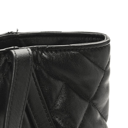 Versace Calfskin Quilted Greca Versace Small Goddess Tote Bag Black 10 of 10