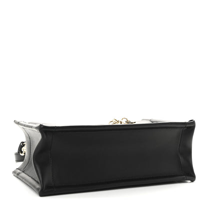 Christian Dior Calfskin Macrocannage Mini Book Tote Black 4 of 11